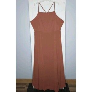 Sugarlips RSVP Formal Maxi Dress Plus Size 3X NWT Rust Bridesmaid Wedding Guest